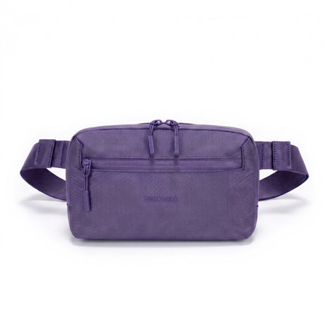 Zeeksack Crossbody Organizer (violetti) – olkahihna ja vetoketjullinen etutasku.